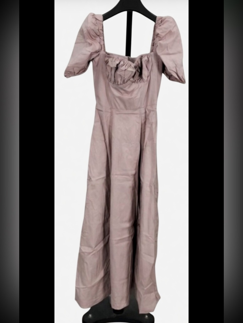 HOUSE OF CB 'Tallulah' Blush Puff Sleeve Midi Sundress /XSmall US2-4 $209 - Picture 8 of 9